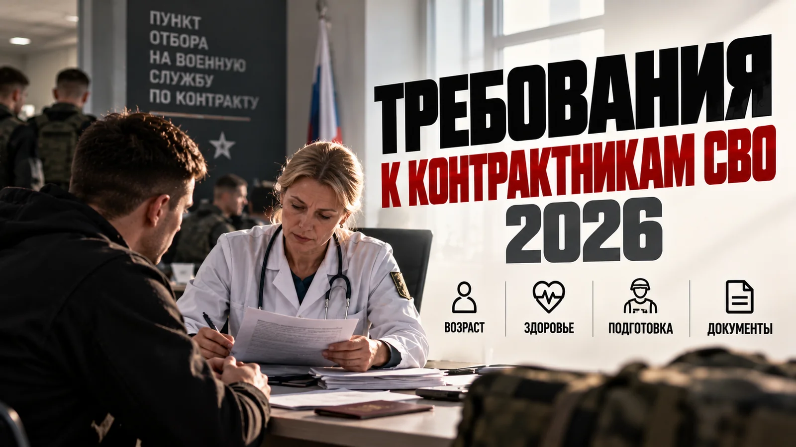Требования к контрактникам СВО 2026: возраст, категория годности, медкомиссия